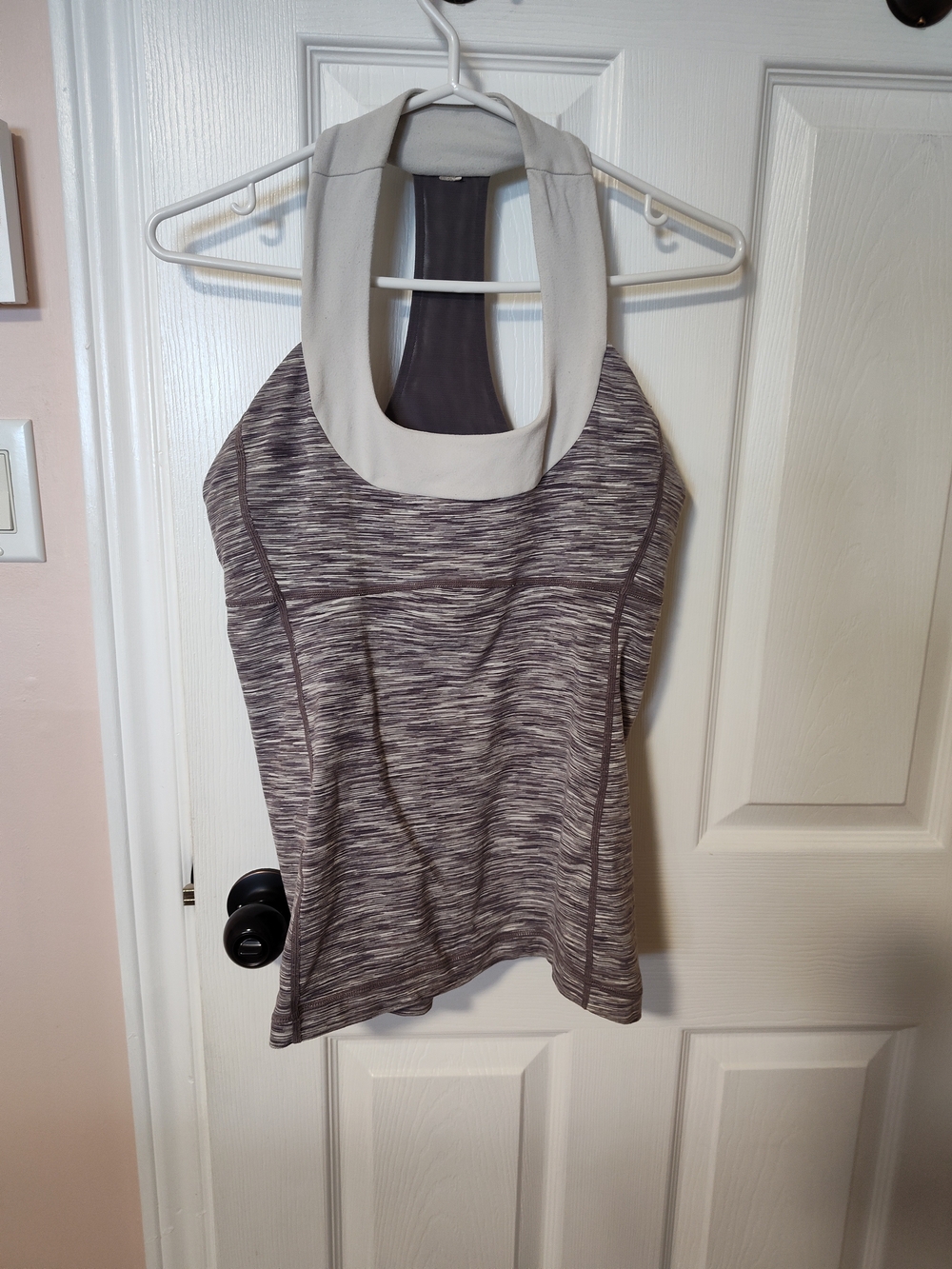 Lululemon Tank Top Size 10 Built-In Bra Mesh Racerback